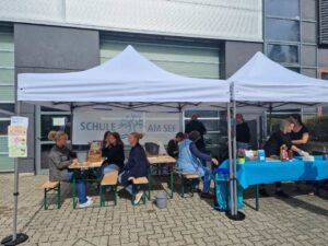 Stand des Fördervereins Schule am See auf Umweltmarkt 2023
